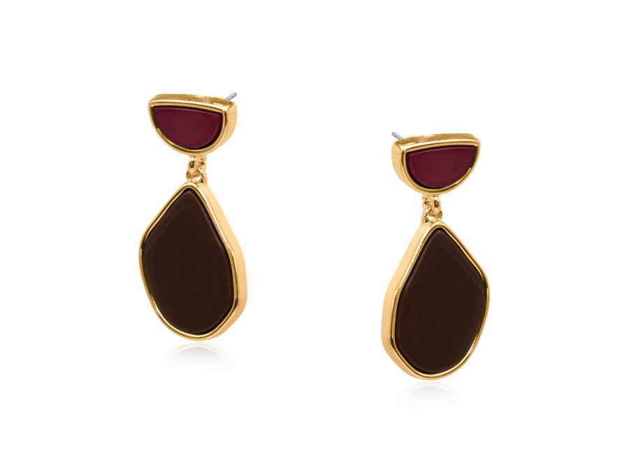 Palantir Enamel Resin Earrings
