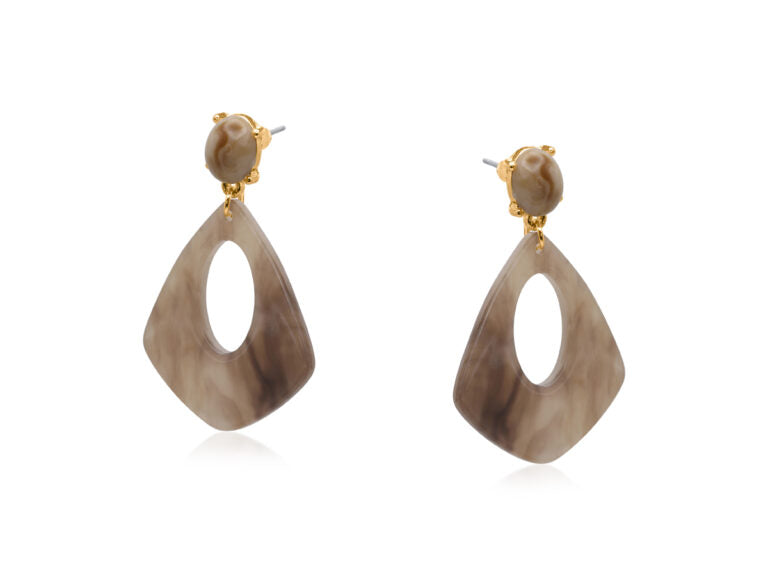 Mini Geo Resin Earrings