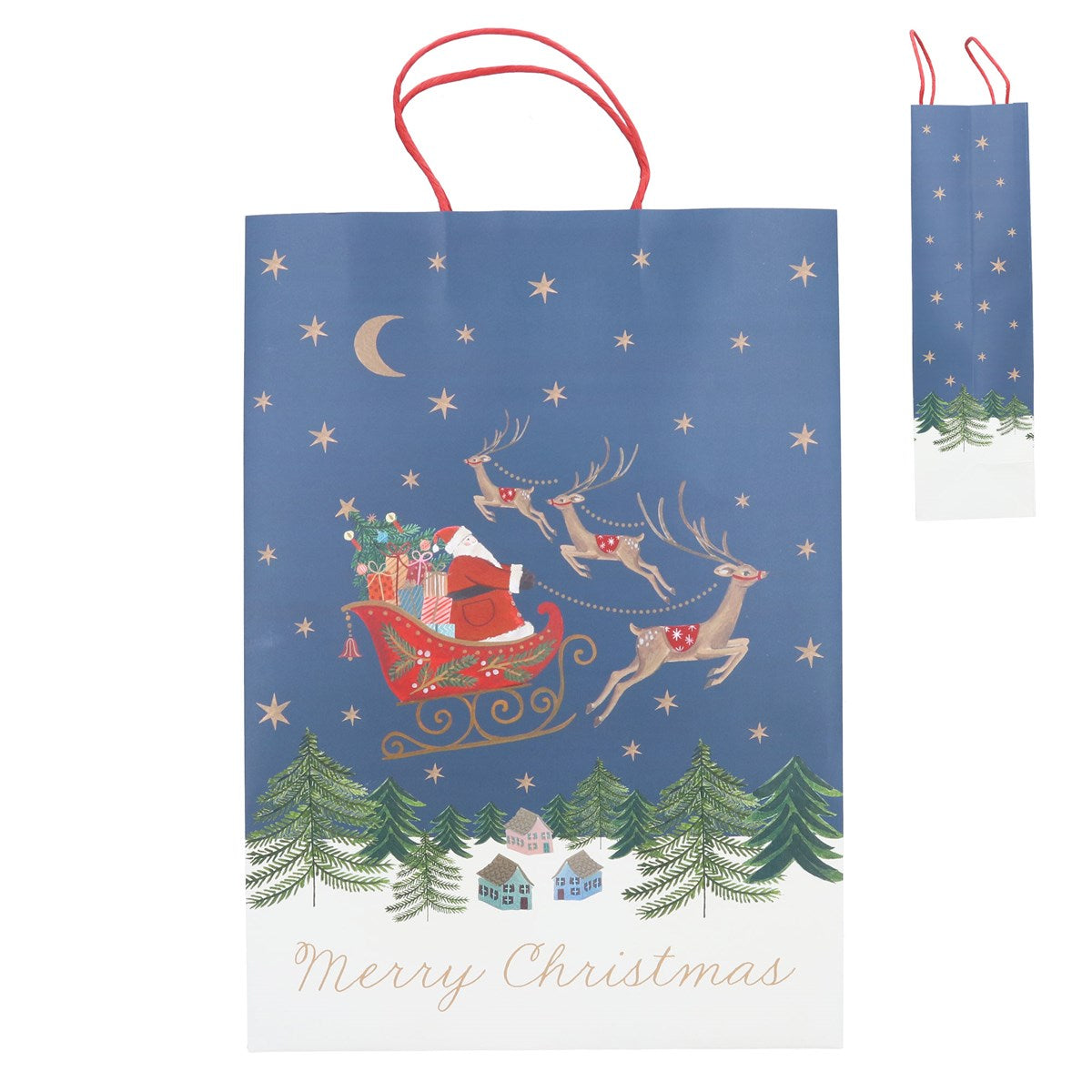 Nostalgia Santa in Sleigh | Gift Bag