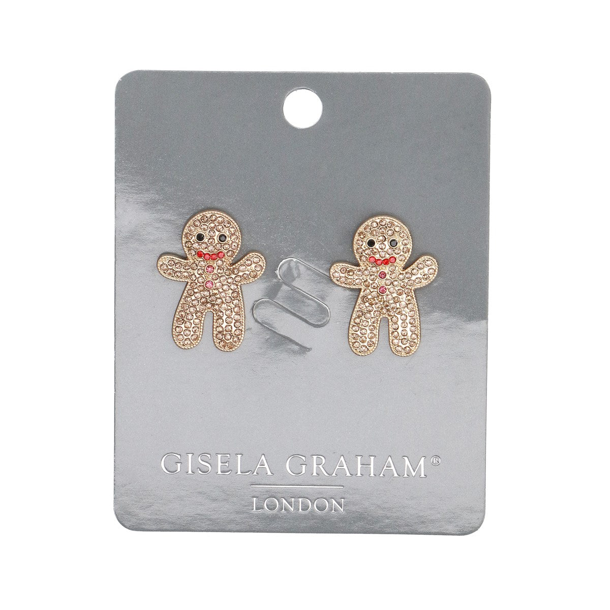 Jewelled Gingerbread Man | 3cm Earrings