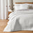 White Quilted Lines Bedspread