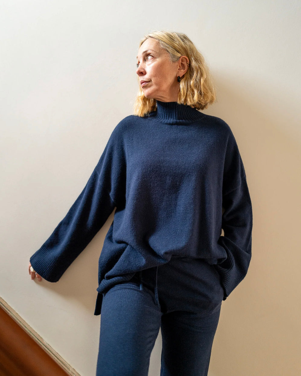 Black Enamel Chunky Hoop Earrings