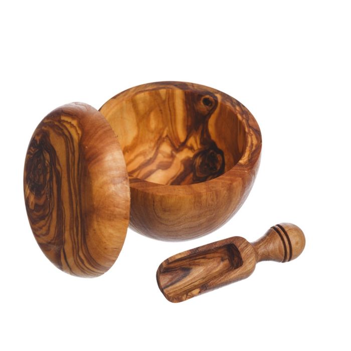 Olive Wood Salt Pot