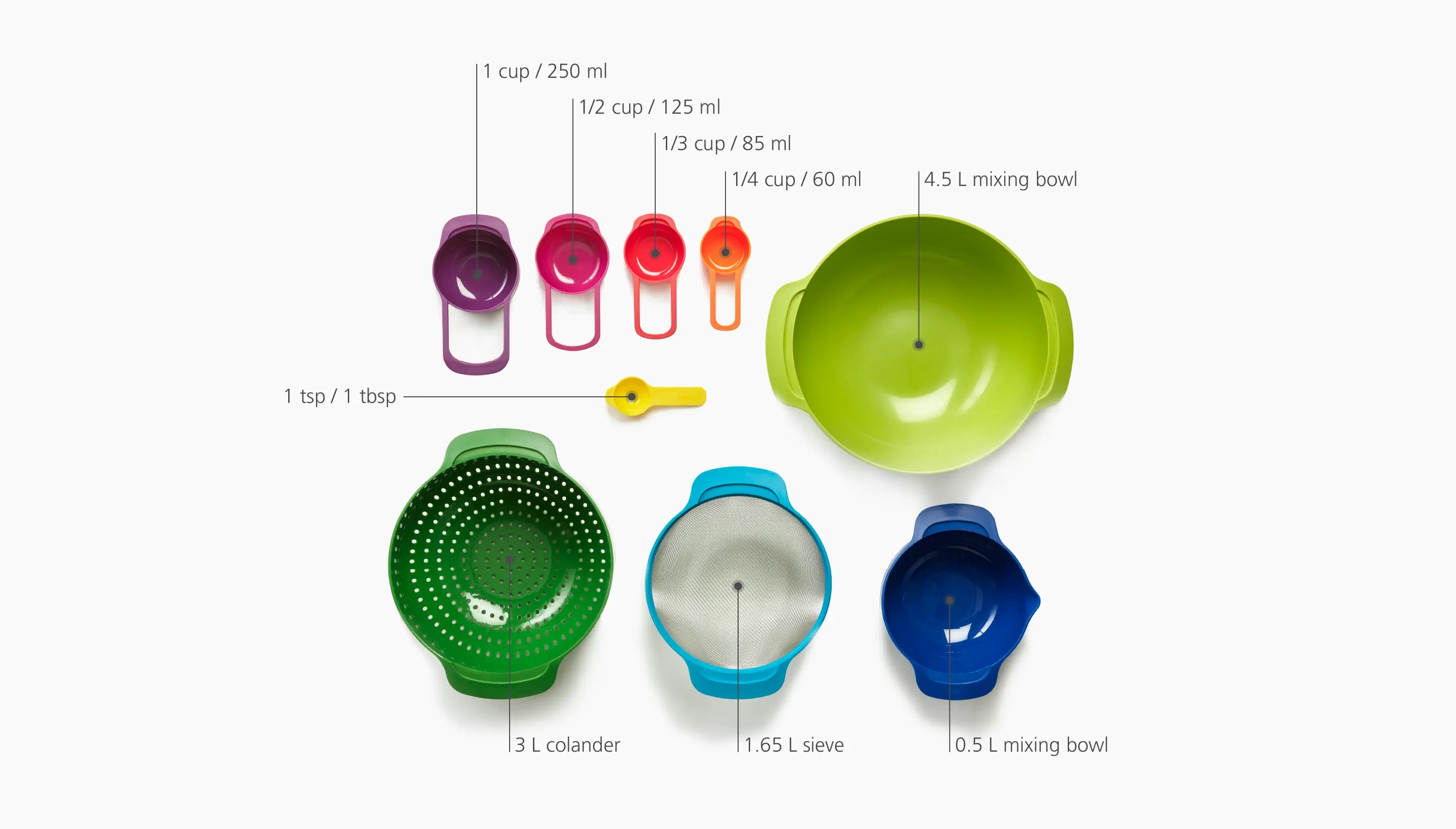 Nest 9 Plus Multicolour Bowl Set