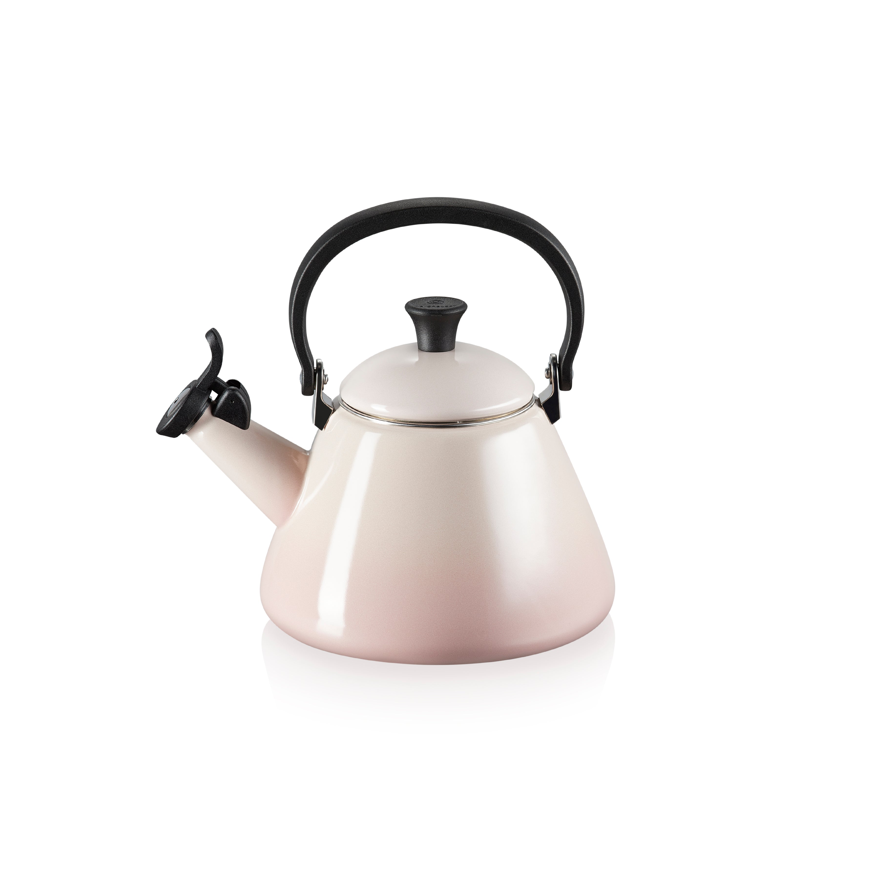 Le Creuset Kone Kettle with Fixed Whistle | Shell Pink 1.6L