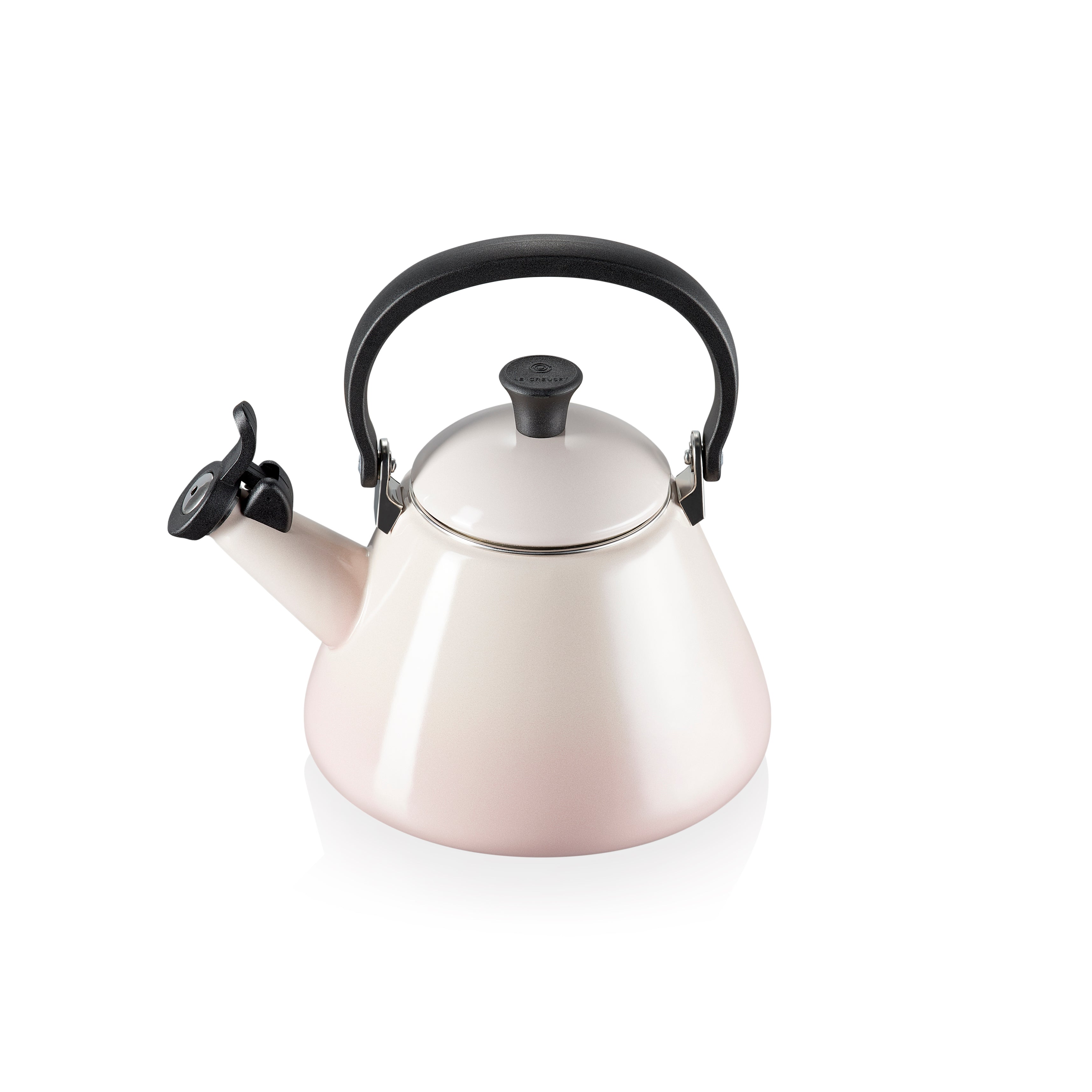 Le Creuset Kone Kettle with Fixed Whistle | Shell Pink 1.6L