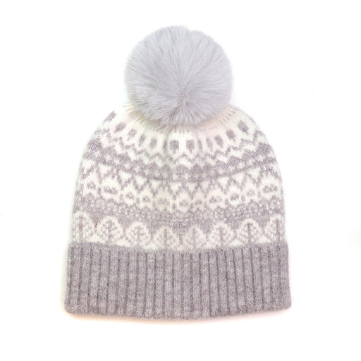 Grey Fairisle Hat