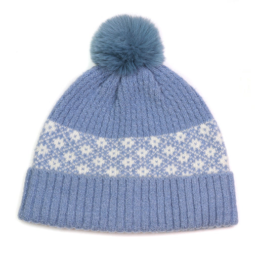 Scandi Floral Bobble Hat