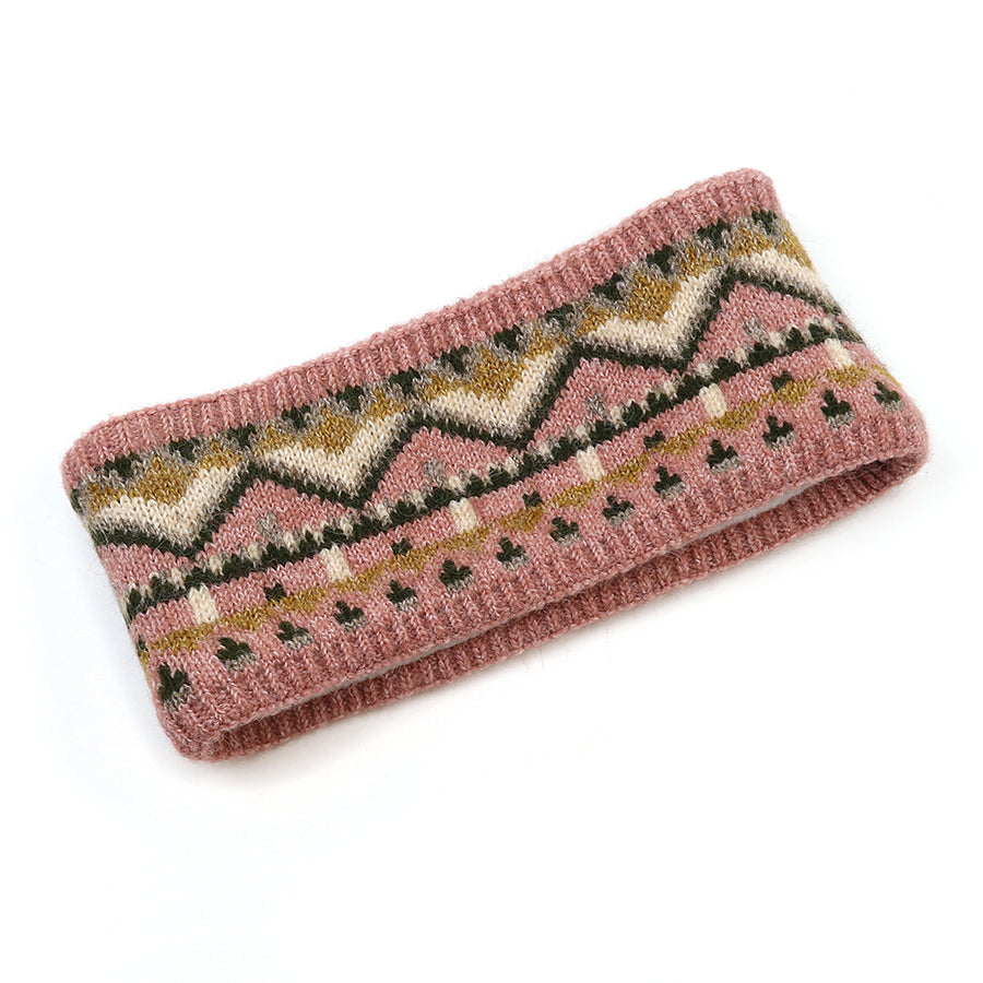 Fair Isle Headband | Recycled Blend Pink Mix