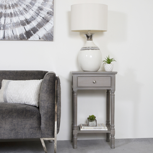 Donna Taupe Side Table
