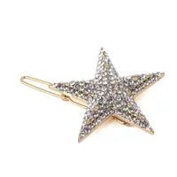 Crystal Star Hair Clip | Silver & Gold