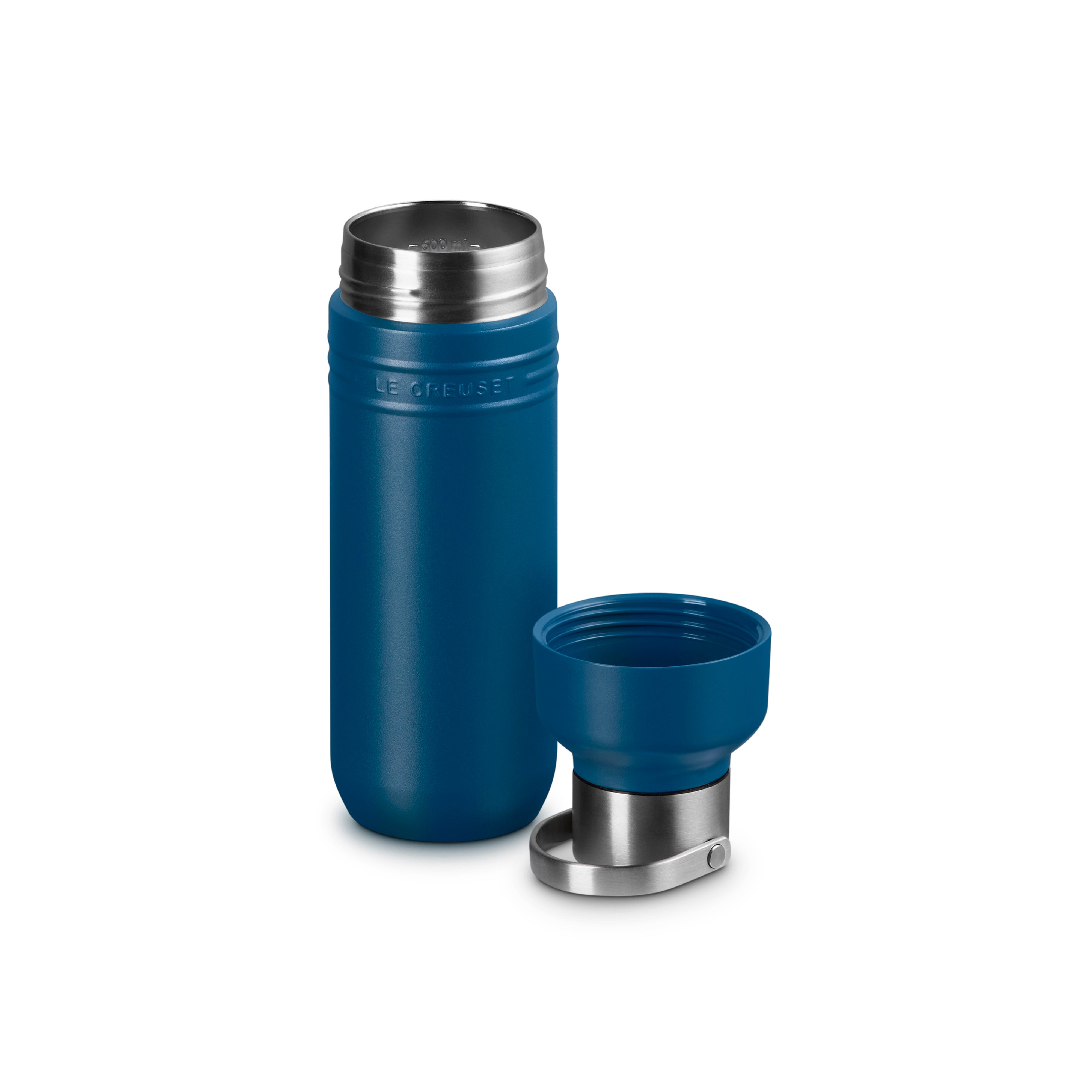 Le Creuset On The Go Insulated Water Bottle 500ml Deep Teal
