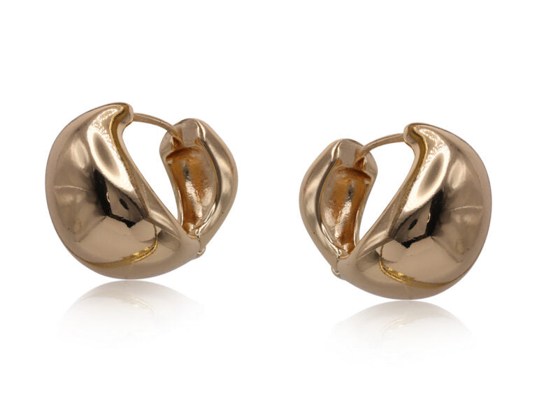 Lora Organic Shape Earrings | Gold and Silver
