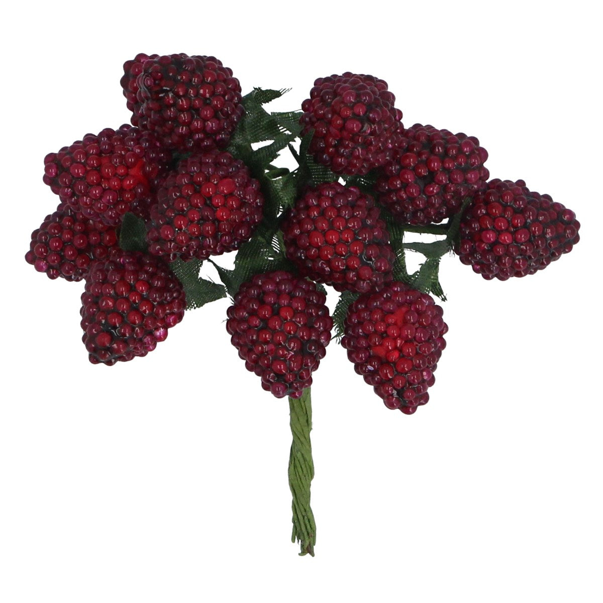 Dark Red Raspberry Bunch | 10cm Pick