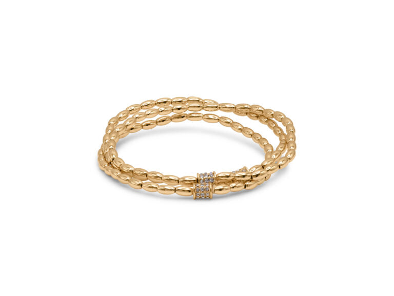 Padme Organic Beaded Bracelet | Gold