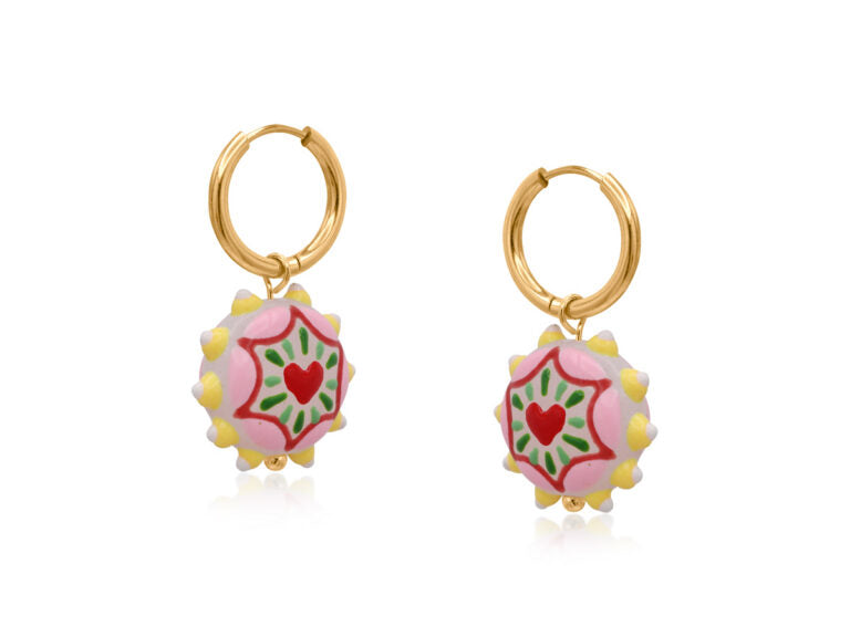 Strawberry Vivid Charm Petite Earrings | Pink