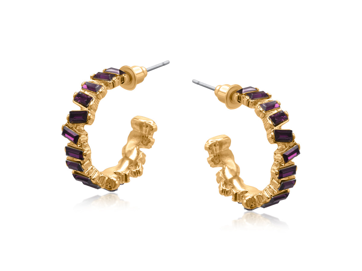 Mystic Treasures Encrusted Irregular Gem Petite Earrings