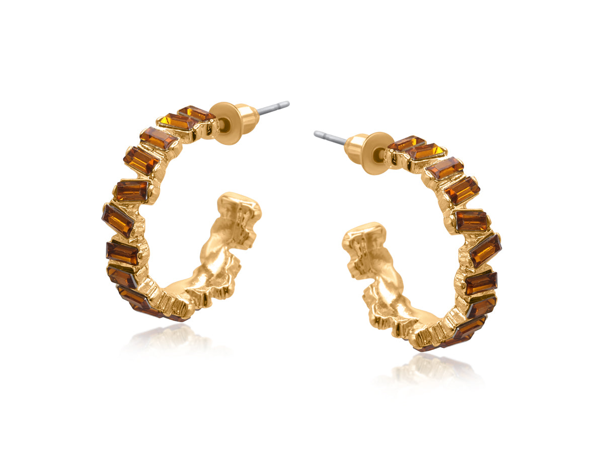 Mystic Treasures Encrusted Irregular Gem Petite Earrings
