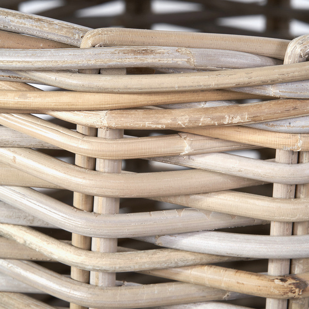 Kubu Rattan Round Log Baskets
