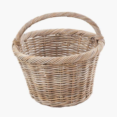Grey Kabu Rattan Oval Or Rectagular Baskets