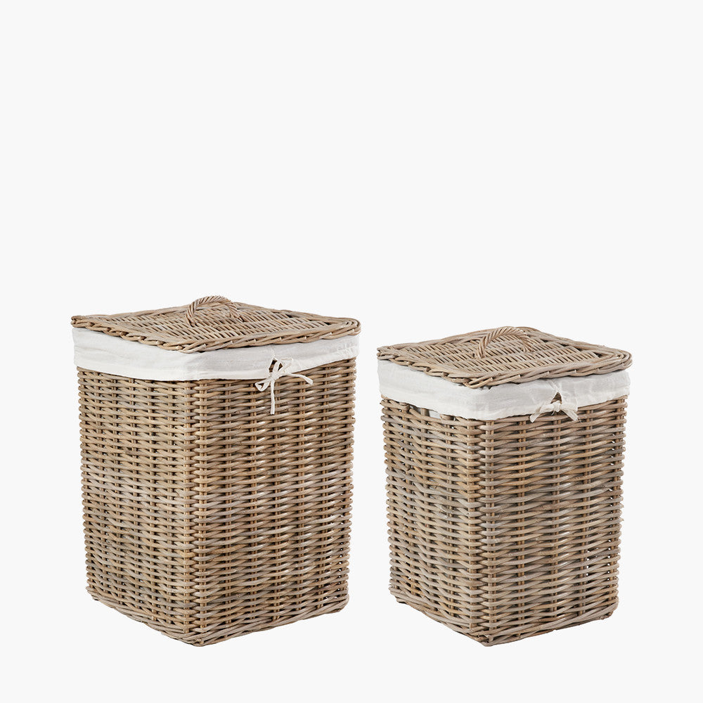 Rattan Square Linen Baskets