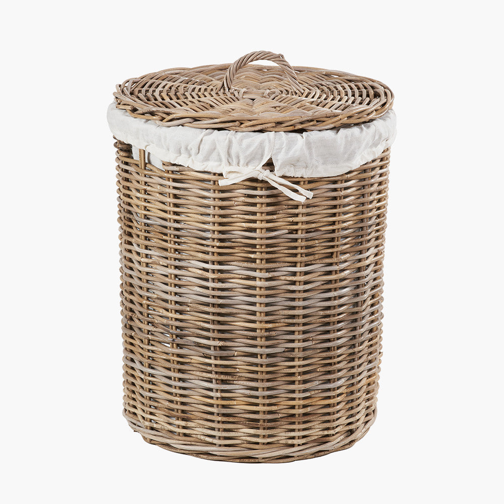 Rattan Round Linen Baskets