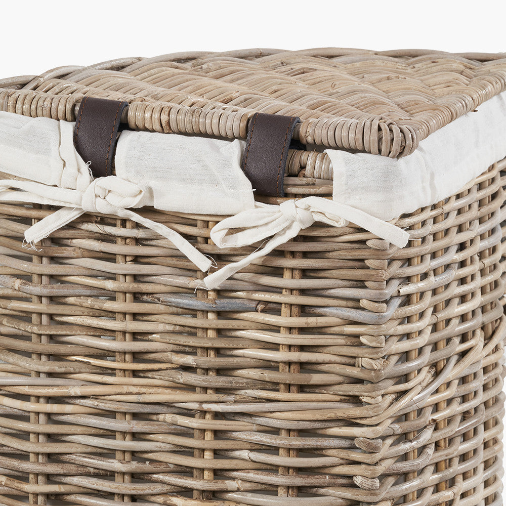 Rattan Corner Linen Baskets