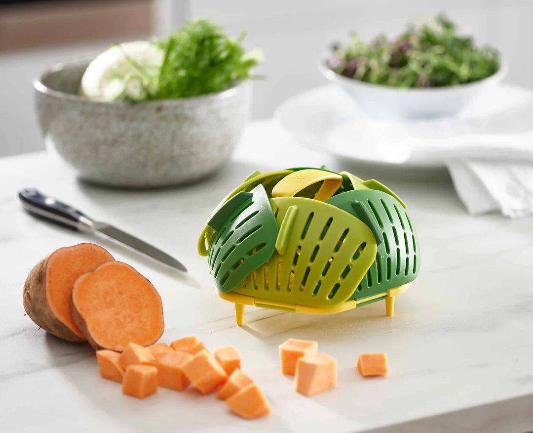 Bloom Green Folding Steamer Basket