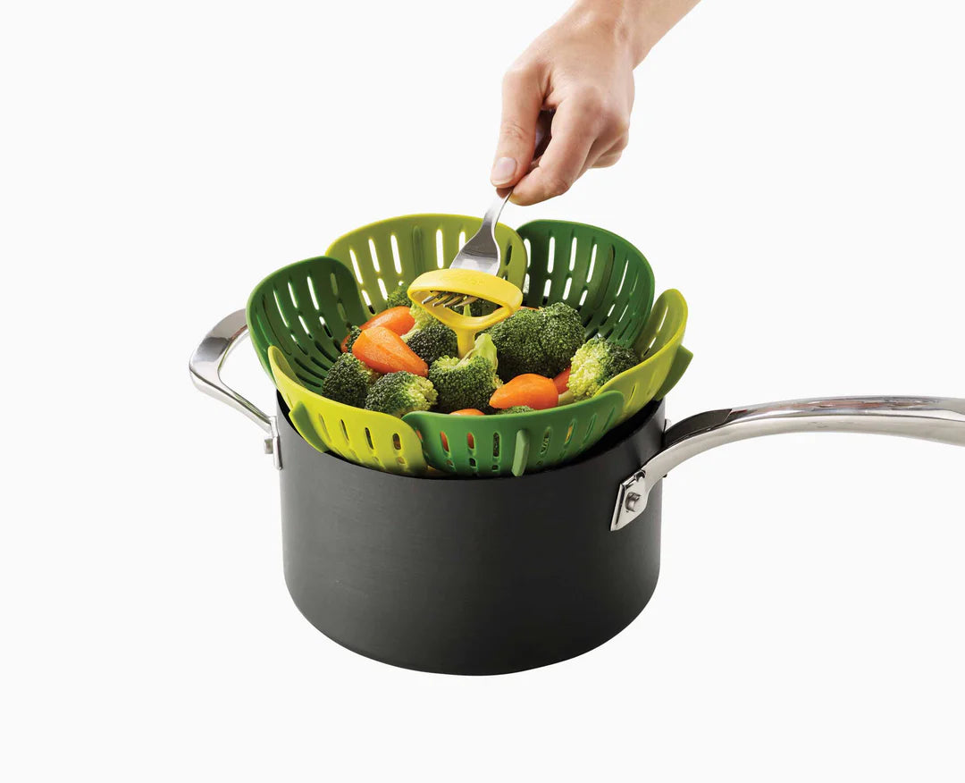 Bloom Green Folding Steamer Basket