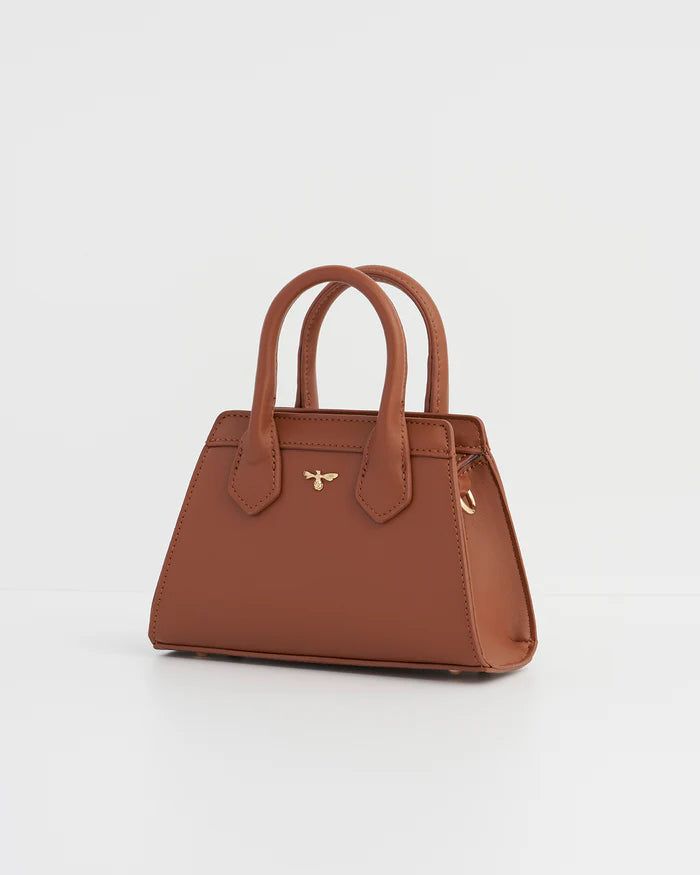 Deco Blooms Mini Tan Tote