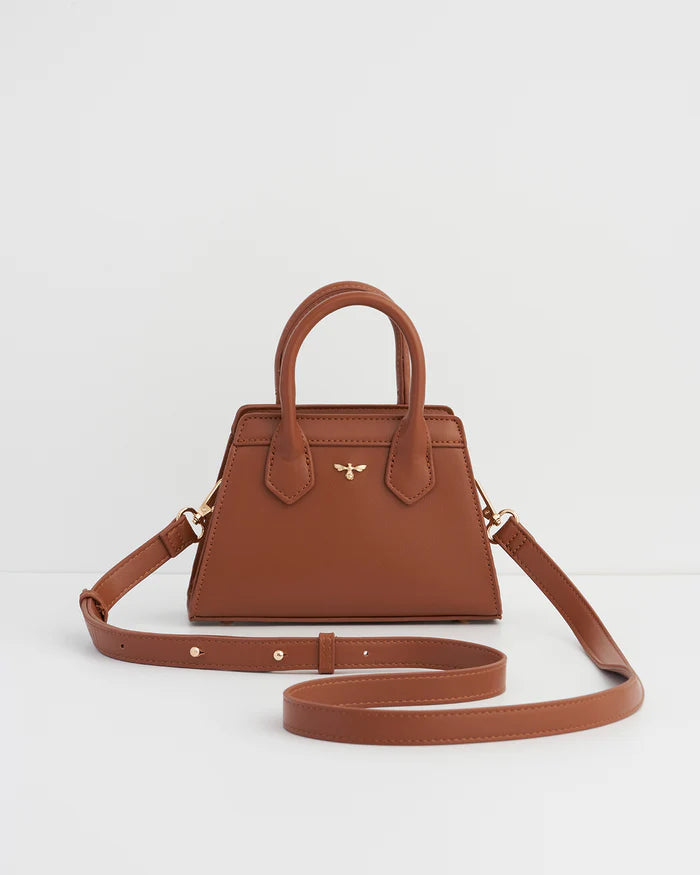 Deco Blooms Mini Tan Tote