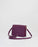 Floral Engravings Plum Crossbody Handbag