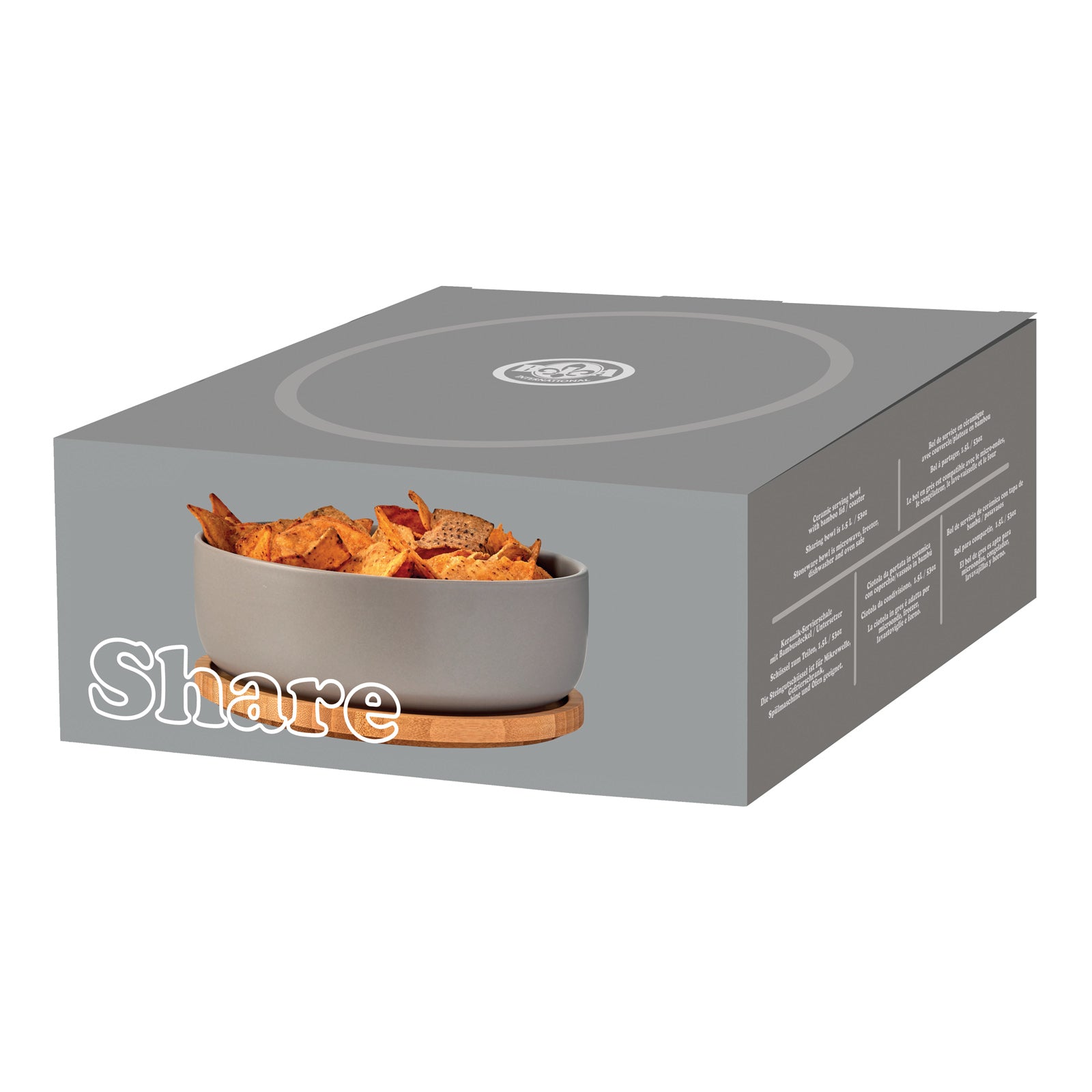 Share | Grey Serving Bowl