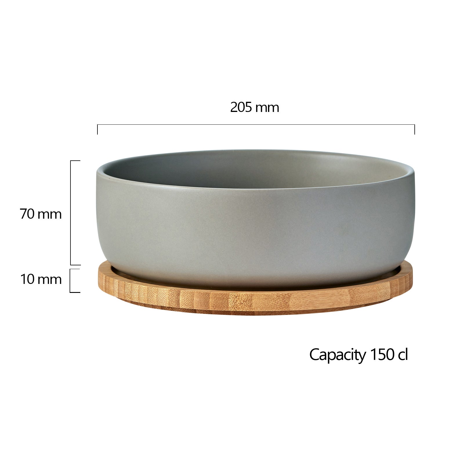 Share | Grey Serving Bowl