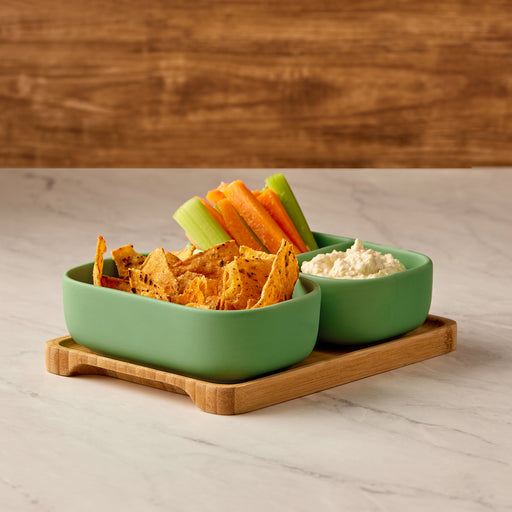 Share | Green Rectangular Bowls