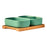 Share | Green Rectangular Bowls