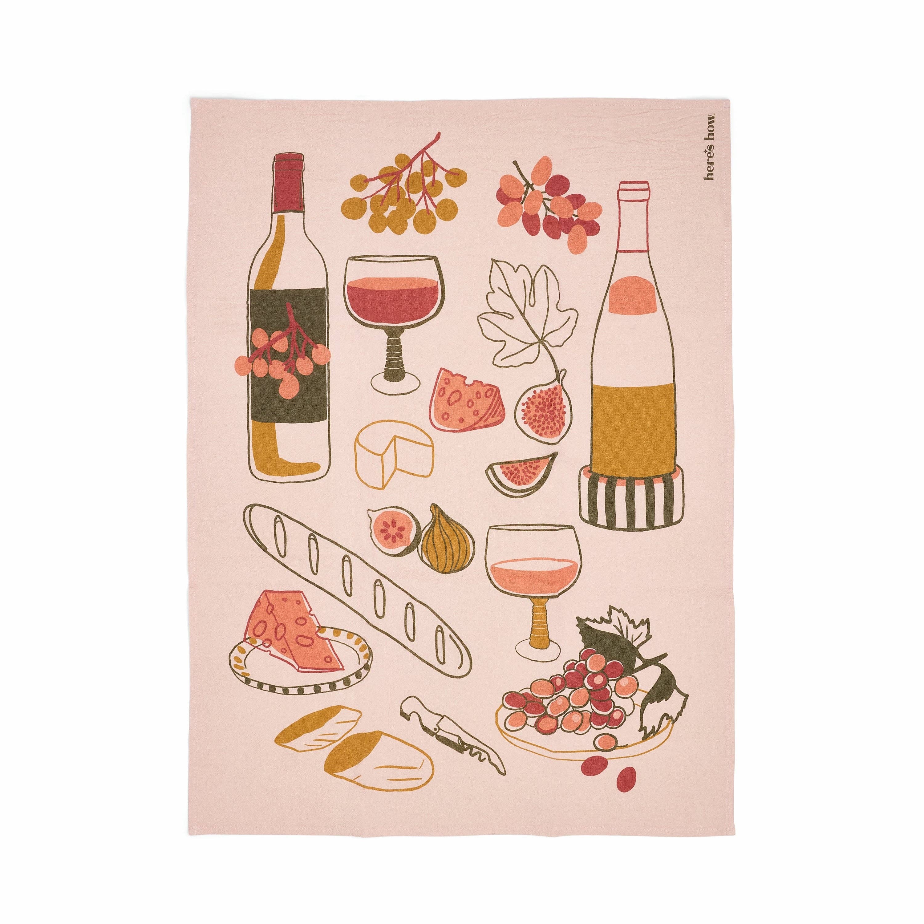 The Emmy Tea Towel | Wine