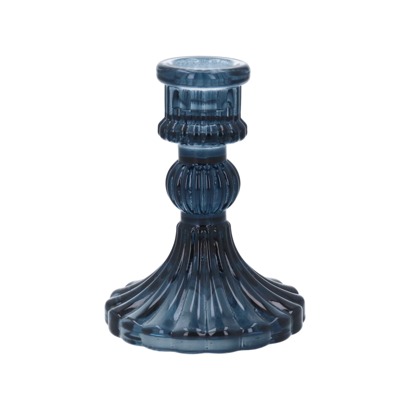 Glass Classic Candlestick | 10cm