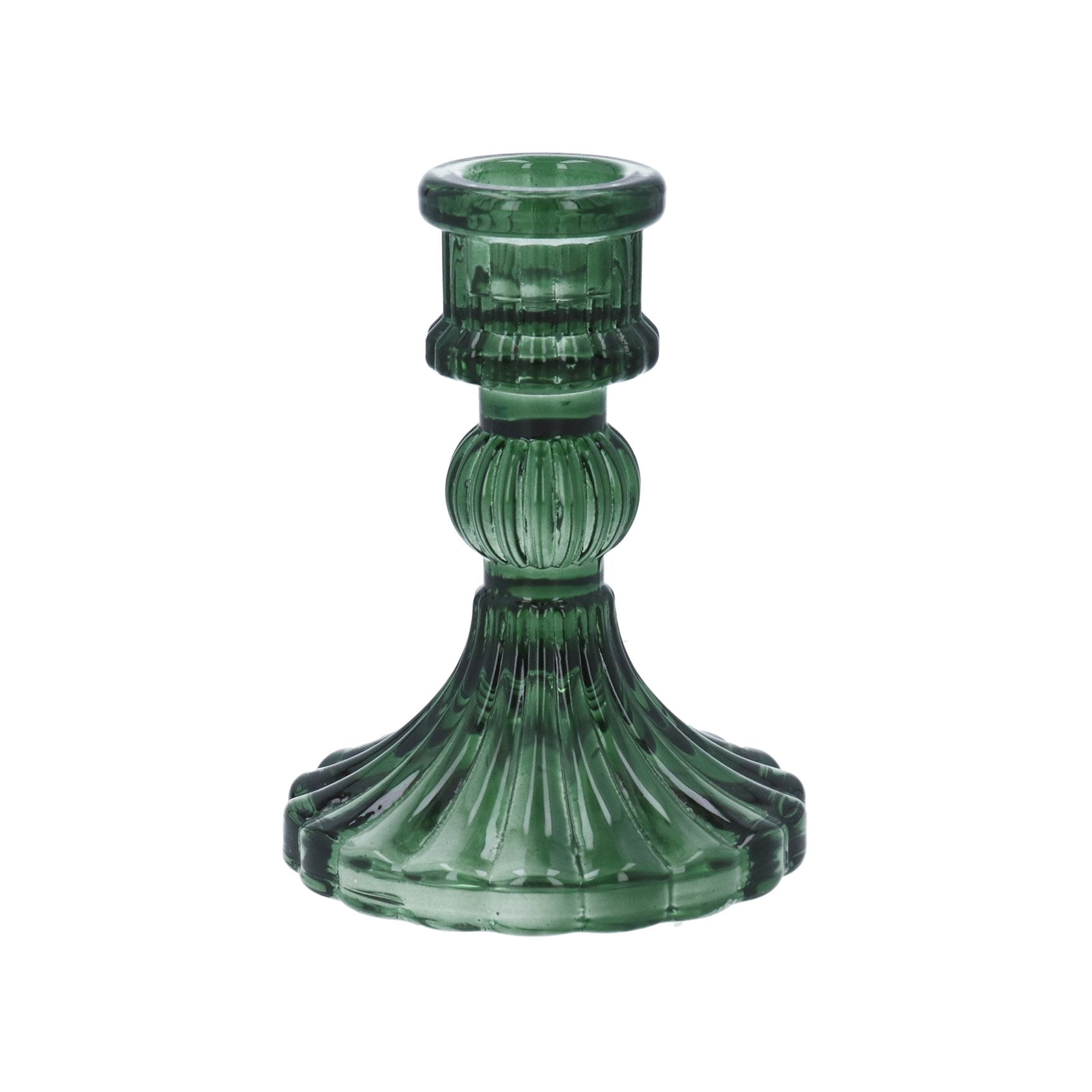 Glass Classic Candlestick | 10cm