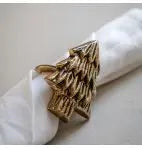 Gold Christmas Tree Napkin Ring