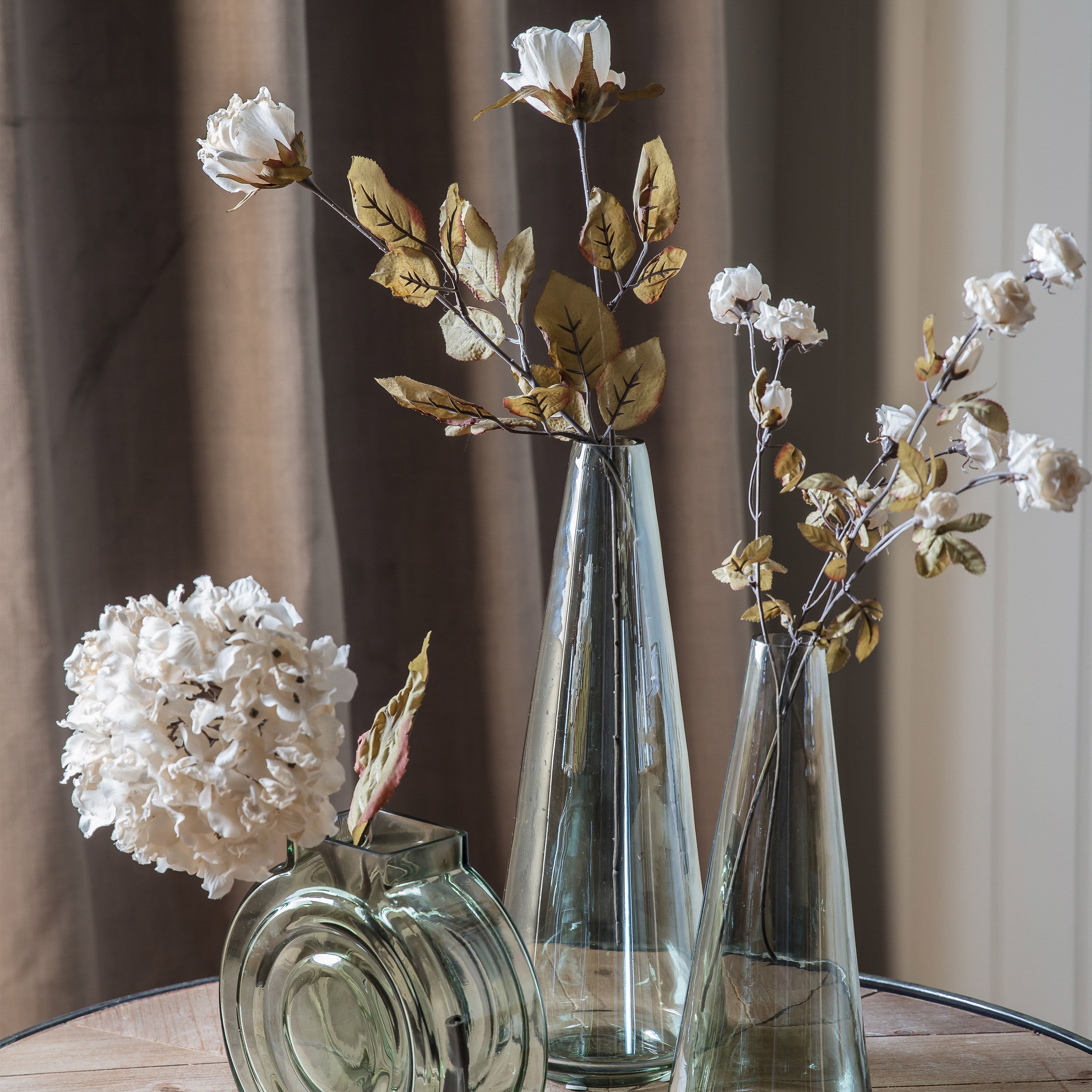 Dried Ivory Rose Stem