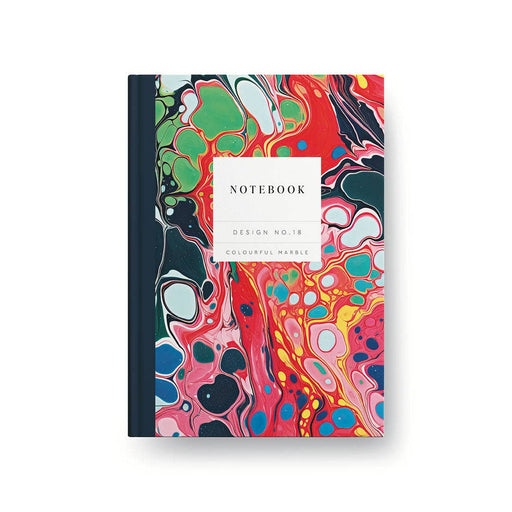 Kaleido No.18 Colourful Marble Hardback Notebook