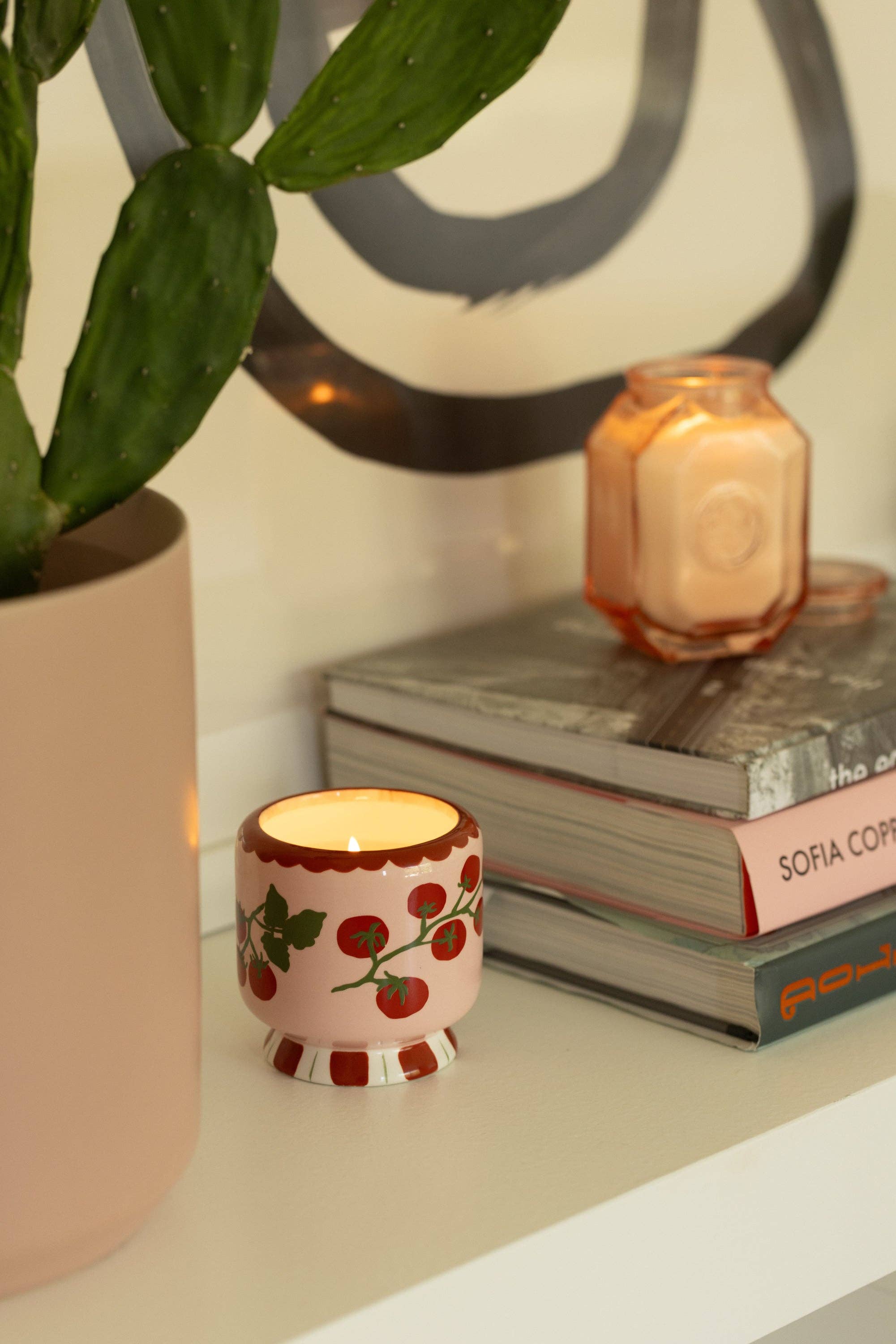 Tomato Vine Ceramic Candle | Heirloom Tomato