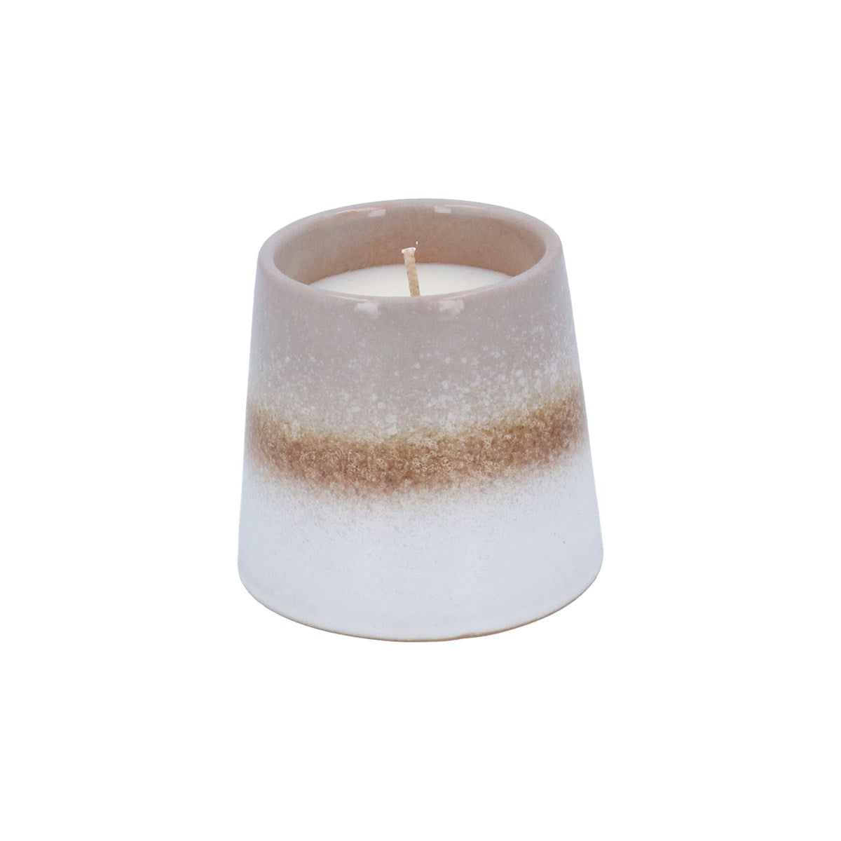 Beige Stoneware Candle