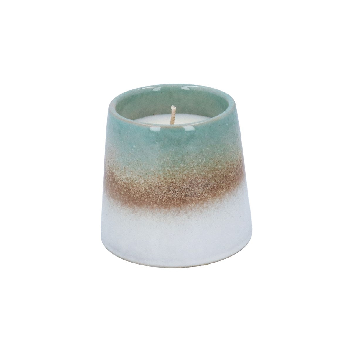 Green Stoneware Candle