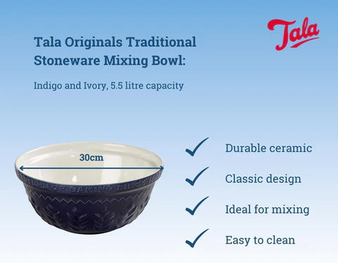 Indigo | Stoneware Mixing Bowl