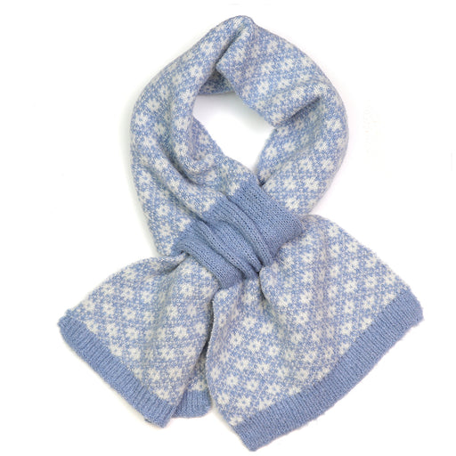 Blue Scandi Pull Through Scarf