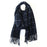 Navy Check Scarf