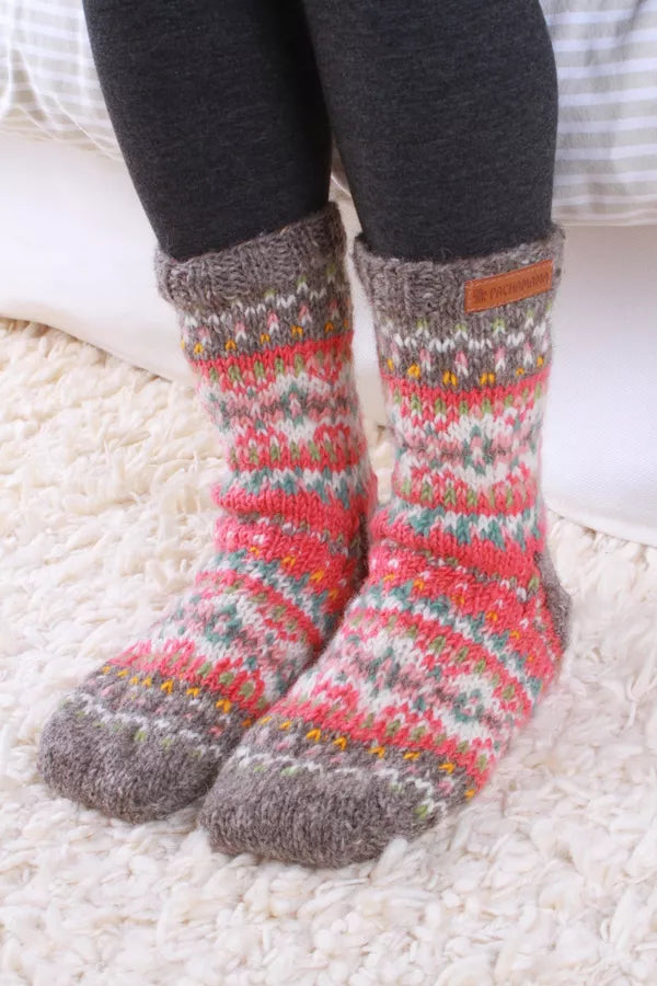 Iona Sofa Socks Peach
