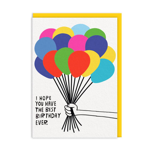 Birthday Balloons Greeting Card